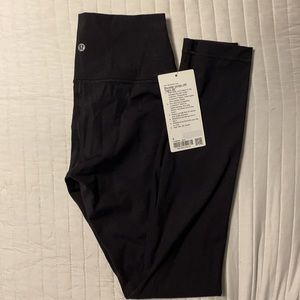 Black Lululemon Wunder Under High Rise Tight 28” Size 6